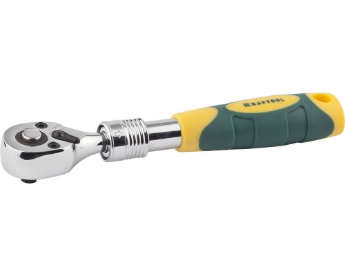 Телескопическая трещотка для торцовых головок Pro 1/4", 72 зубца KRAFTOOL 27798-1/4