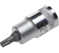 Торцовая бита-головка "INDUSTRIE QUALITAT", материал S2, TORX, сатинированная, 1/2", Т30  KRAFTOOL 27905-30_z01