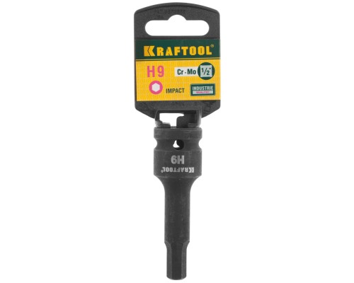 Ударная торцовая головка HEX, 1/2", Н9 KRAFTOOL 27950-09