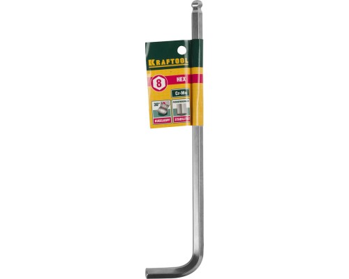 Длинный имбусовый ключ Hex 8 KRAFTOOL 27437-8