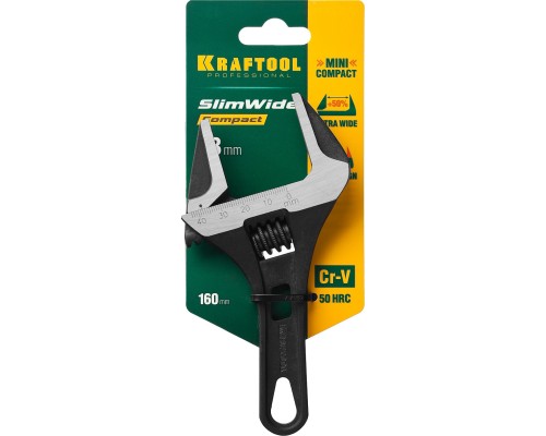 Разводной ключ SlimWide Compact, 160/44 мм KRAFTOOL 27266-25