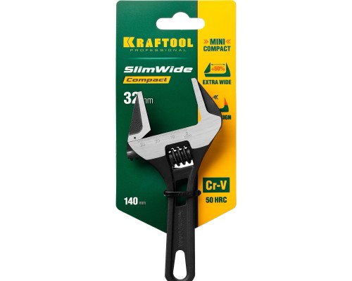 Разводной ключ SlimWide Compact, 140/33 мм KRAFTOOL 27266-20
