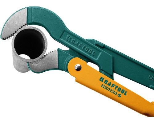 Трубный ключ с изогнутыми губками PANZER-S, №0, 1/2", 240 мм KRAFTOOL 2733-05_z02