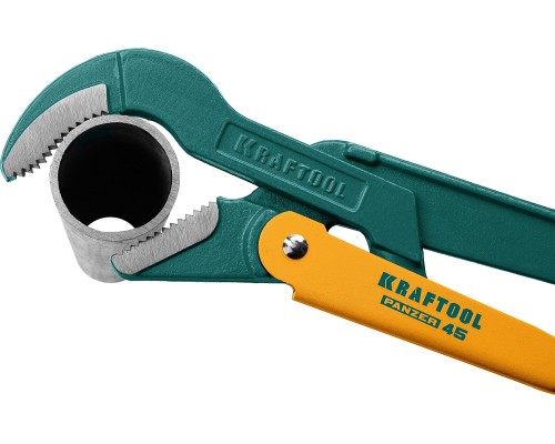 Трубный ключ с изогнутыми губками PANZER-45, №0, 1/2", 240 мм KRAFTOOL 2735-05_z02