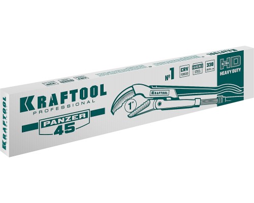 Трубный ключ с изогнутыми губками PANZER-45, №1, 1", 330 мм KRAFTOOL 2735-10_z02