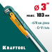 Трубный ключ с прямыми губками PANZER-90, №4, 3", 670 мм KRAFTOOL 2734-30_z02