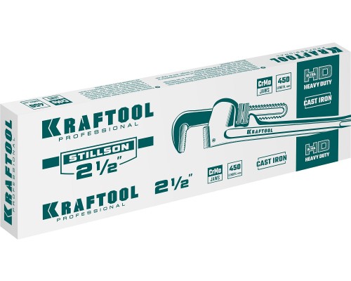 Трубный разводной ключ STILLSON, 2.5", 450 мм KRAFTOOL 2727-45