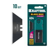 Трапециевидные лезвия BlackMax-A24, 10 шт. KRAFTOOL 09624-S10