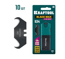 Крюковидные лезвия BlackMax-S24, 10 шт. KRAFTOOL 09628-S10