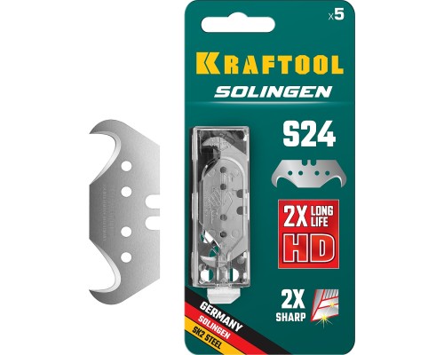 Крюковидные лезвия Solingen-S24, 5 шт. KRAFTOOL 09643-S5_z02