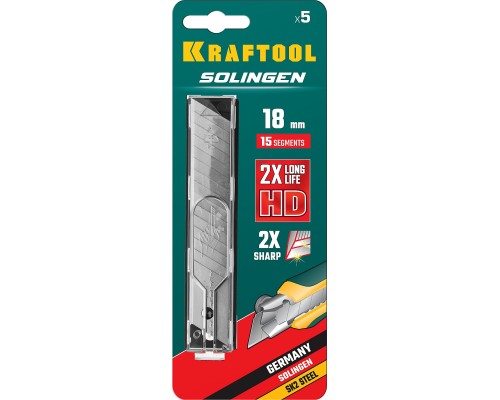 Сегментированные лезвия 18 мм, 5 шт. KRAFTOOL 09606-18-S5_z02