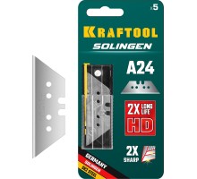 Трапециевидные лезвия Solingen-А24, 5 шт. KRAFTOOL 09625-S5_z02