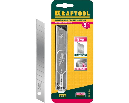 Сегментированные лезвия 9 мм, 5 шт. KRAFTOOL 09601-09-S5_z02