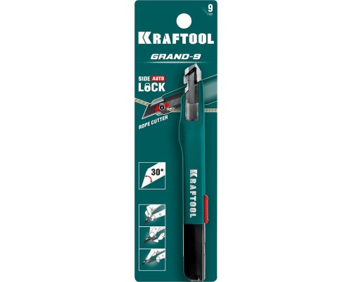 Нож для точного реза с автостопом GRAND-9, 9 мм KRAFTOOL 09192