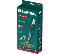Газовый паяльник SolderGas, 120 K, 30-120 Вт, 1300°С, горелка, фен, пьезоподжиг, набор 10 в 1 KRAFTOOL 55503-H10