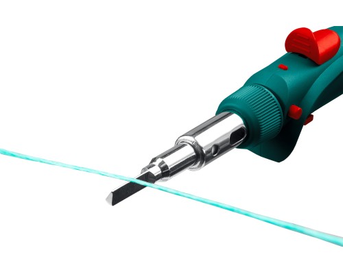 Газовый паяльник SolderGas, 120 K, 30-120 Вт, 1300°С, горелка, фен, пьезоподжиг, набор 10 в 1 KRAFTOOL 55503-H10
