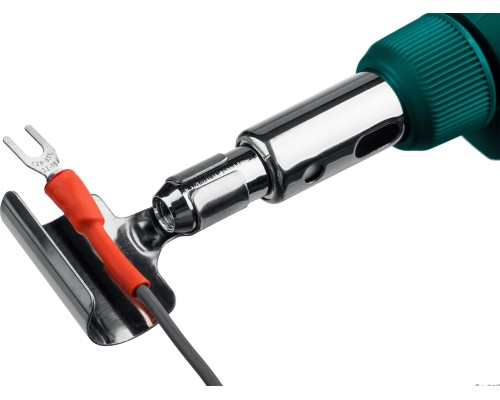 Газовый паяльник SolderGas, 120 K, 30-120 Вт, 1300°С, горелка, фен, пьезоподжиг, набор 10 в 1 KRAFTOOL 55503-H10