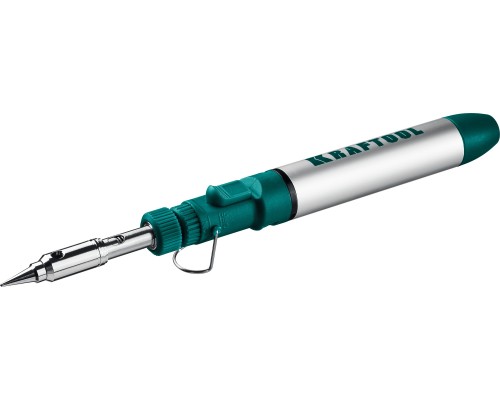 Газовый паяльник SolderGas, 70 B, 30-70 Вт, 1300°С, горелка, фен, набор 8 в 1 KRAFTOOL 55504-H8