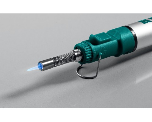 Газовый паяльник SolderGas, 70 A, 30-70 Вт, 1300°С, горелка, фен, набор 3 в 1 KRAFTOOL 55504-H3