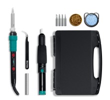 Цифровая мини-паяльная станция в кейсе KS-15, 14-в-1, 90-480°C, 135 Вт KRAFTOOL 55346