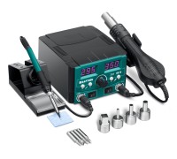 Ремонтная паяльная станция KR-75, 2-в-1 100-480°С 750 Вт KRAFTOOL 55340