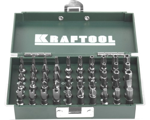 Набор кованых торсионных бит X-Drive, 50 шт. KRAFTOOL 26065-H50