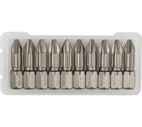 Торсионные биты X-Drive PH2, 25 мм, 10 шт. KRAFTOOL 26121-2-25-10