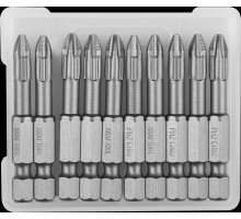 Торсионные биты X-Drive PH2, 50 мм, 10 шт. KRAFTOOL 26121-2-50-10