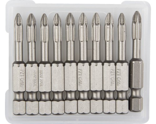 Торсионные биты X-Drive, PZ1, 50 мм, 10 шт. KRAFTOOL 26123-1-50-10