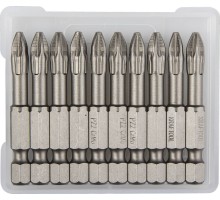 Торсионные биты X-Drive, PZ2, 50 мм, 10 шт. KRAFTOOL 26123-2-50-10