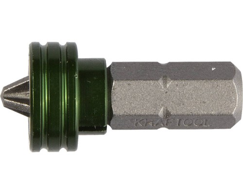 Бита с магнитным держателем-ограничителем Magnet-X PH2, 25 мм, 1 шт. KRAFTOOL 26128-2-25-1