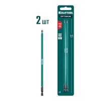 Биты OPTIMUM PH 2, 200 мм, 2 шт. KRAFTOOL 26122-2-200-2