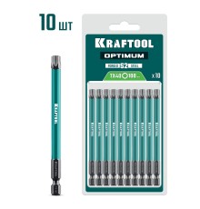 Биты OPTIMUM TX 40, 100 мм, 10 шт. KRAFTOOL 26126-40-100-S10