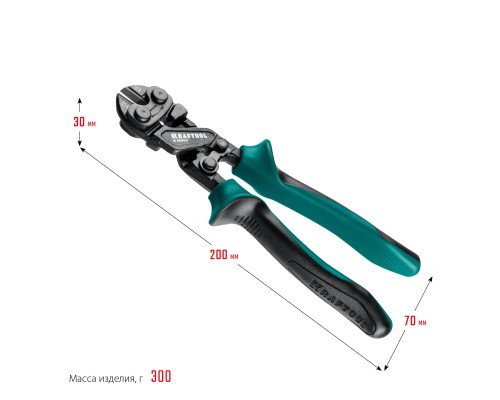 Компактный цельнокованый болторез X-BOLT, 200 мм KRAFTOOL 23283