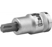 Торцовая бита-головка "INDUSTRIE QUALITAT", материал S2, TORX, сатинированная, 1/2", Т50  KRAFTOOL 27905-50_z01