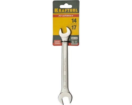 Рожковый гаечный ключ 14x17 мм KRAFTOOL 27033-14-17