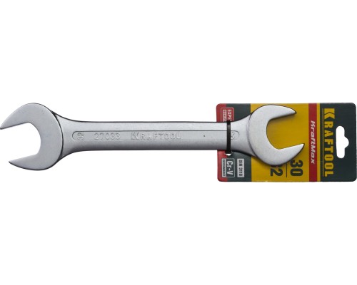 Рожковый гаечный ключ 30x32 мм KRAFTOOL 27033-30-32