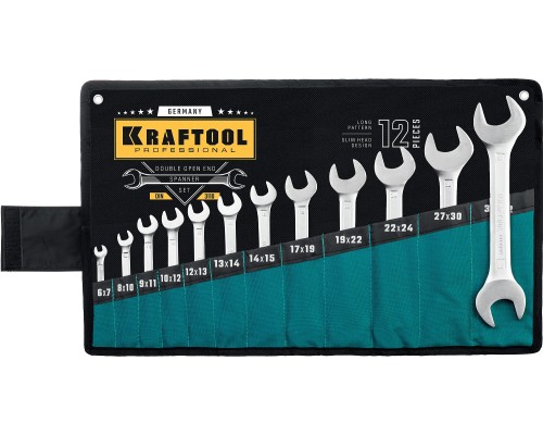 Набор рожковых гаечных ключей 12 шт., 6-32 мм KRAFTOOL 27033-H12_z01