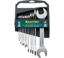 Набор рожковых гаечных ключей 12 шт., 6-32 мм KRAFTOOL 27033-H12C_z01