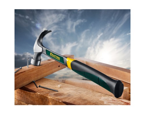 Цельнокованый столярный молоток-гвоздодер Thor, 560 г KRAFTOOL 20270