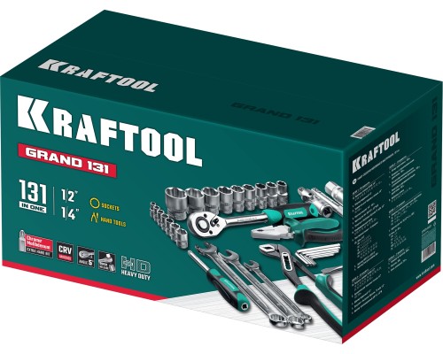 Универсальный набор инструмента GRAND-131, 131 предм., KRAFTOOL 27978-H131