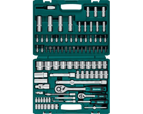 Универсальный набор инструмента X-Drive 94, 94 предм., (1/2"+1/4") KRAFTOOL 27883-H95_z03