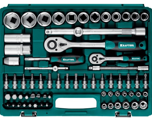 Универсальный набор инструмента (27887-H82) X-Drive 82, 82 предм., (1/2"+1/4") KRAFTOOL 27887-H82_z03