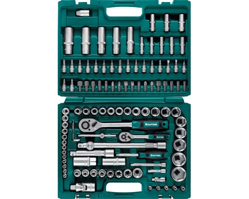 Универсальный набор инструмента X-Drive 108, 108 предм., (1/2"+3/8"+1/4") KRAFTOOL 27888-H108_z03