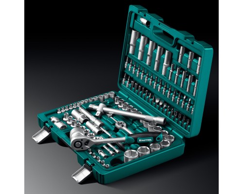 Универсальный набор инструмента X-Drive 108, 108 предм., (1/2"+3/8"+1/4") KRAFTOOL 27888-H108_z03