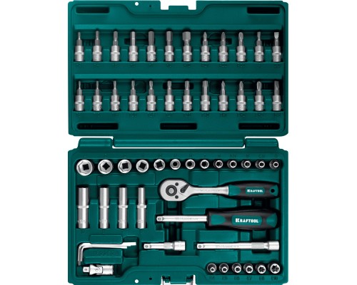 Универсальный набор инструмента X-Drive, 57 предм., (1/4") KRAFTOOL 27885-H57