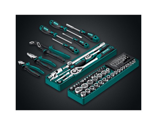 Универсальный набор инструмента GRAND-99, 99 предм., (1/2"+1/4") KRAFTOOL 27978-H99