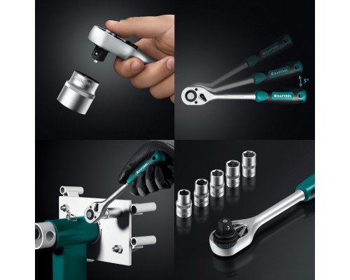 Универсальный набор инструмента GRAND-99, 99 предм., (1/2"+1/4") KRAFTOOL 27978-H99