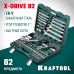 Универсальный набор инструмента (27887-H82) X-Drive 82, 82 предм., (1/2"+1/4") KRAFTOOL 27887-H82_z03