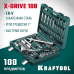 Универсальный набор инструмента X-Drive 108, 108 предм., (1/2"+3/8"+1/4") KRAFTOOL 27888-H108_z03